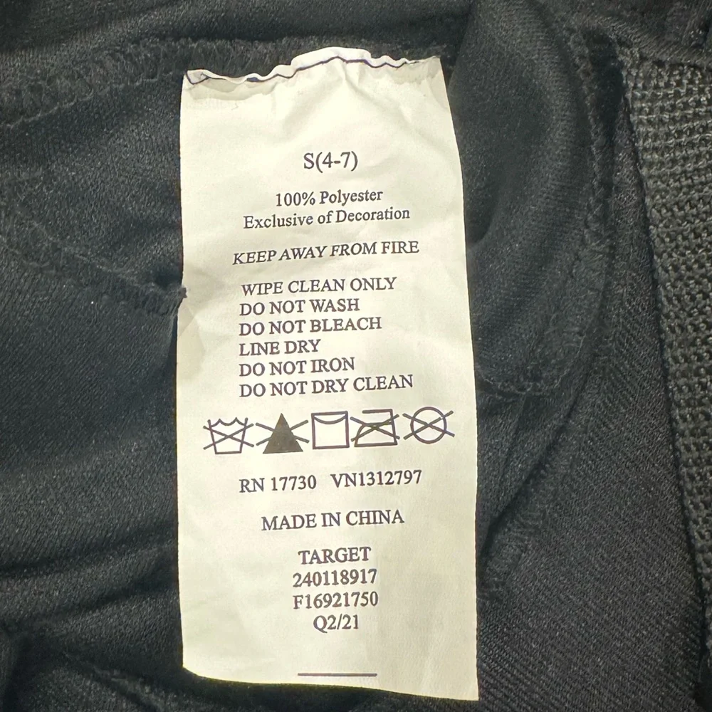 SWAT black long-sleeved police costume, size small (4-7) - Picture 4 of 4
